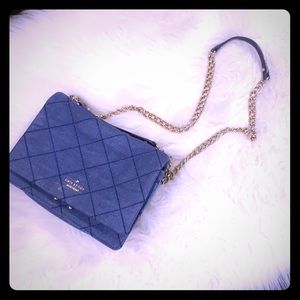 KATE ♠️ SPADE Denim quilted Handbag crossbody